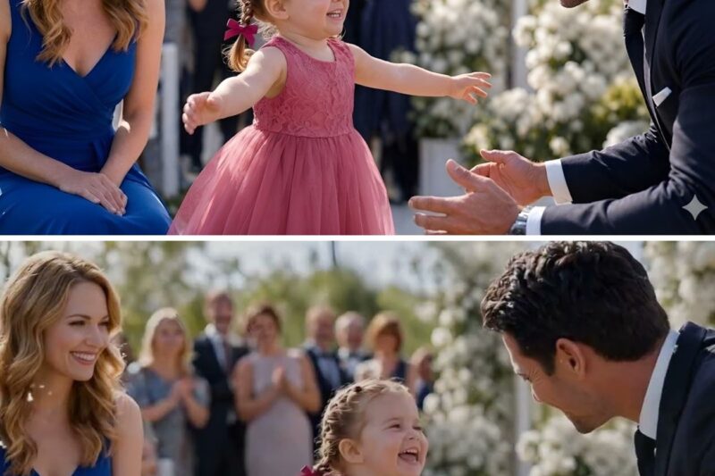 Quando o bilionário viu sua ex em um casamento, a garota ao lado dela de repente correu em sua direção.