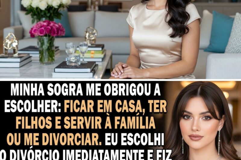 Sogra gritou: “Vai largar o emprego pra ter filho ou divorciar e sair?” Escolhi…