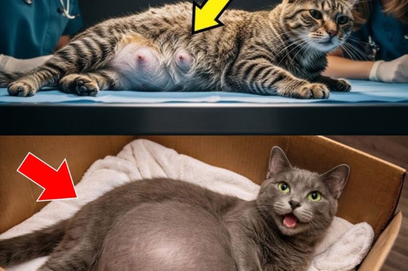 Ele resgatou uma gata grávida – o veterinário não conseguia acreditar no que ela deu à luz.