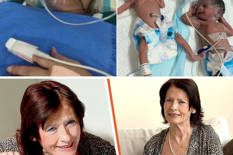 Mãe se torna a mulher mais velha a dar à luz gêmeos nos EUA. Então, a filha mais velha a “renega”.