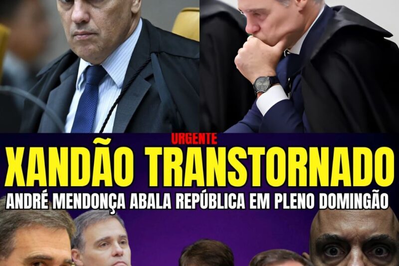 URGENTE: Mendonça assusta Brasília na noite de domingo. Xandão perturbado ao ver Gonet perder o acesso.