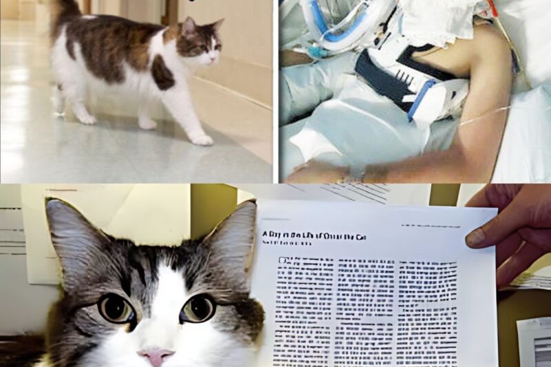 Este gato de um centro de cuidados paliativos entrou no quarto de um paciente, e o mundo inteiro ficou sabendo dessa história chocante!