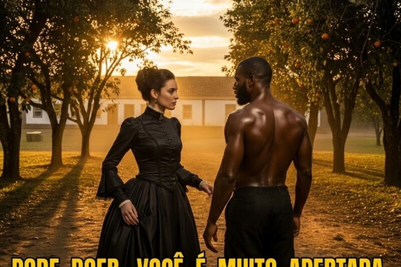 O escravo disse que eu era muito apertada e que ia me “alargar” um pouquinho…