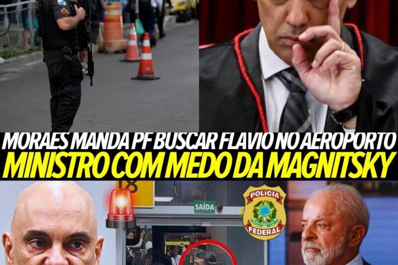Moraes em Pânico Total? Ordem Surpreendente para Busca no Aeroporto Envolve Flávio e Depoimentos Bombásticos que Sacodem Brasília!