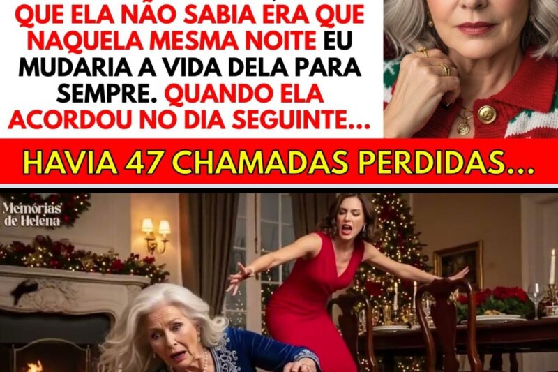 Minha filha me EMPURROU da cadeira no jantar de Natal: “Esse lugar é da minha sogra. Saia!” Então…