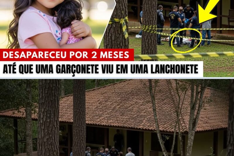 Menina desapareceu brincando no jardim. 2 meses depois, uma garçonete viu algo em uma lanchonete