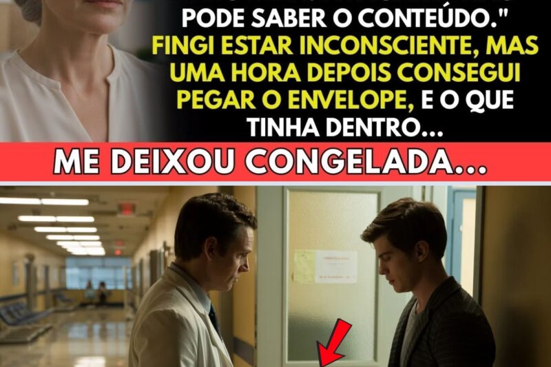No hospital, ouvi o medico falar_ entregue o envelope ao filho, ela não pode saber. Uma hora depois…