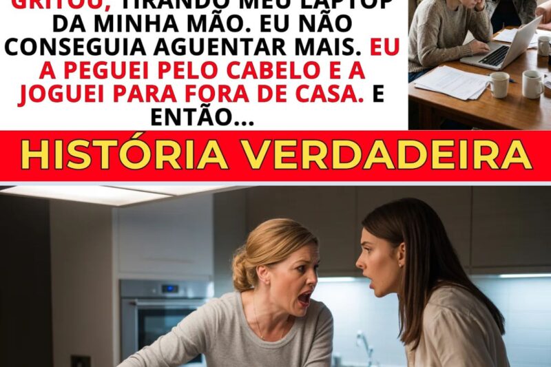 “Você Devia Cozinhar e Limpar!” Minha Sogra Gritou, Pegando Meu Laptop. Eu a Joguei Para Fora…