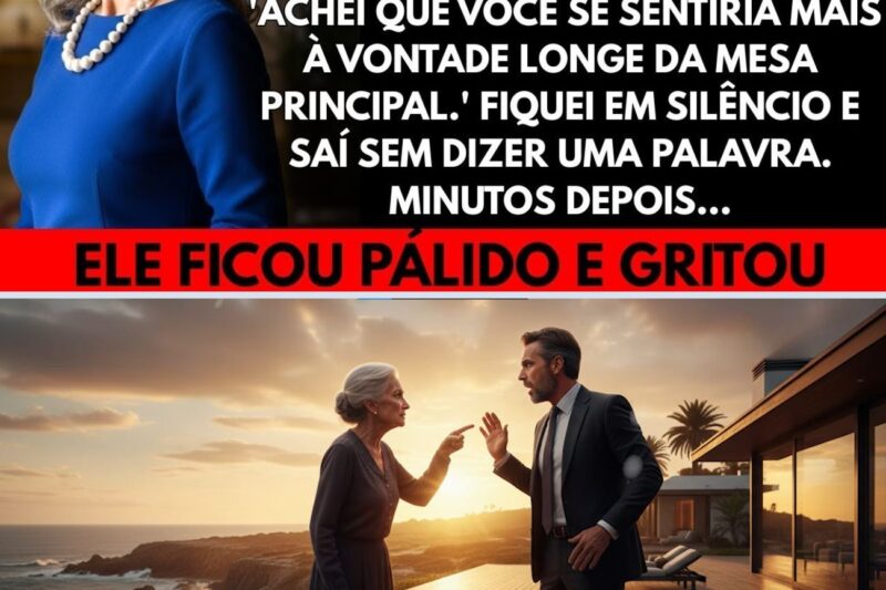 Meu filho me sentou ao lado das lixeiras na festa do meu neto… o que fiz depois o fez gritar!