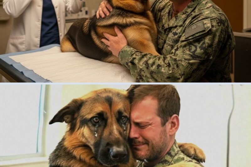 Um cão policial abraçou seu treinador antes da eutanásia — o veterinário percebeu algo horrível.