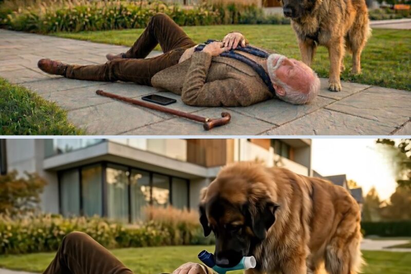 A incrível história de um cão heróico: como ele salvou a vida de um homem de 70 anos.