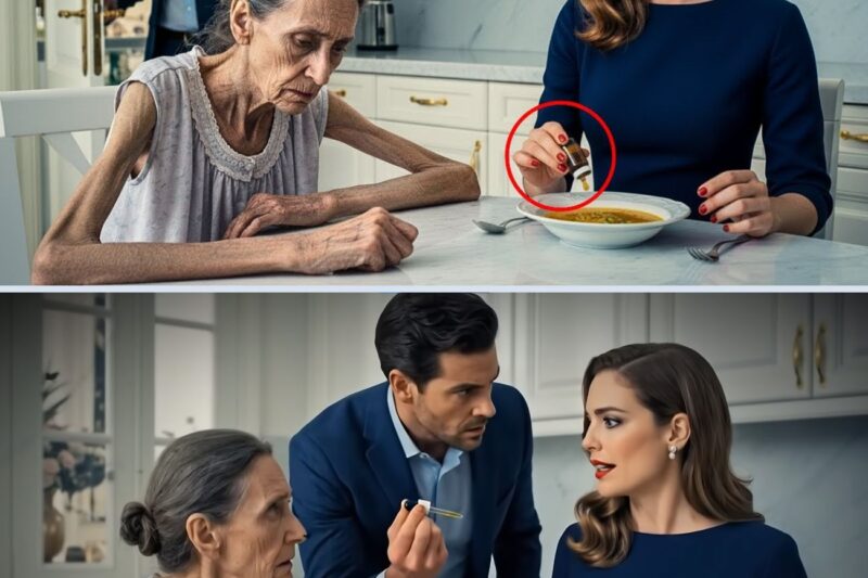 A mãe do milionário emagrecia a cada dia – até que seu filho chegou e viu o que sua esposa estava fazendo.