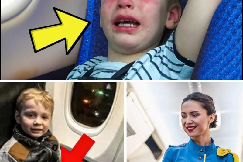 Menino faz sinal estranho com a mão no avião – quando a aeromoça percebe o motivo, ela liga para o 911.
