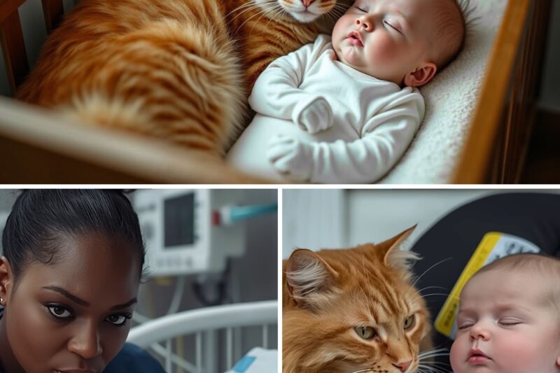 A gata se recusa a dormir em qualquer lugar que não seja o berço do bebê – a verdade chocou a todos.