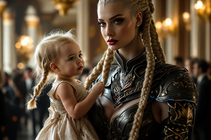 “Mom… É ele,” Sussurrou a Pequena Princesa Alienígena — E Todo o Palácio Caiu em Silêncio Estupefato.