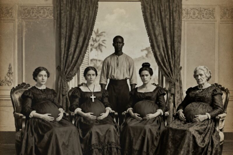 1 ESCRAVO, 4 MULHERES E MUITA SURU… ELE TINHA RELAÇÕES COM AS 4 SINHÁS TODA NOITE POR PURO….