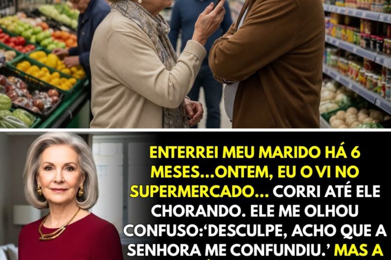 Meu marido morreu há 6 meses… ontem o vi no mercado e o segui até sua casa. O que descobri…