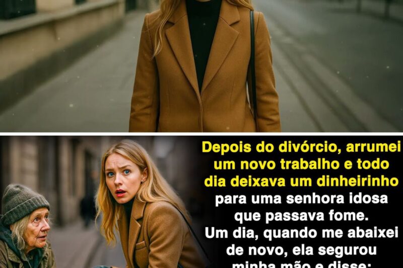 Eu dava umas moedas pra ela todo dia. Um dia ela me segurou e disse: “…”