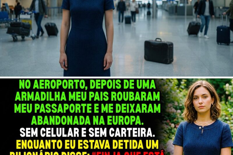 Meus pais me abandonaram no aeroporto, mas um bilionário viu tudo e me propôs uma vingança