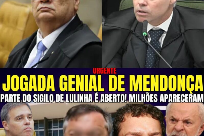 URGENTE MENDONÇA MOSTROU PRA DINO QUEM MANDA FOI GENIAL! SIGILO DE LULINHA ABERTO MILHÕES APARECERAM