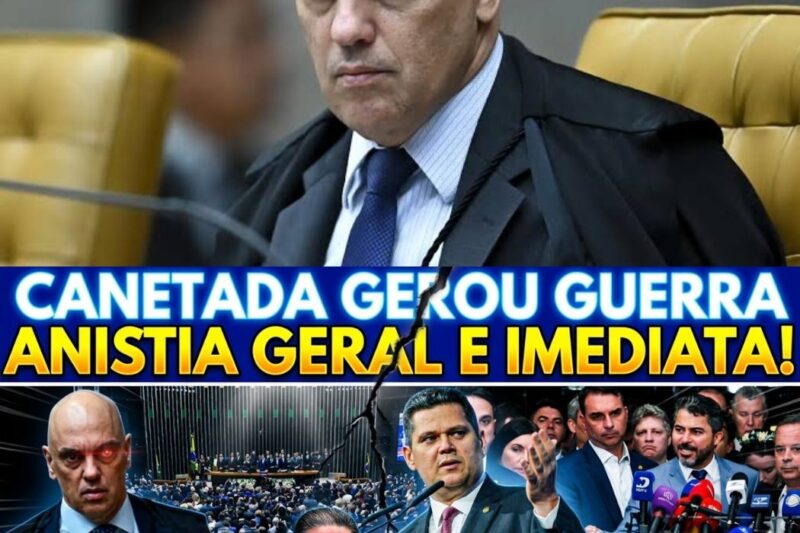 MANDATO CASSADO AGORA! CONGRESSO DECLARA GUERRA E EXIGE ANISTIA TOTAL APÓS CANETADA DE MORAES!