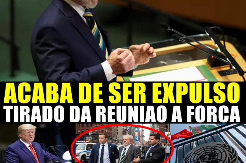 LULA PASSA VERGONHA NA ONU E É EXPULSO – TIRADO A FORÇA DA REUNIÃO