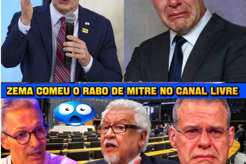 Eles foram b0mbardeados com verdades no Canal Livre. Mitre e Eduardo Oinegue foram eng0lidos por Zema.