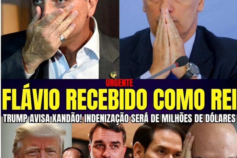 Flávio no Coração do Poder Americano e Xandão Recebe Sinal Claro de Trump – O Alerta que Pode Mudar Tudo!
