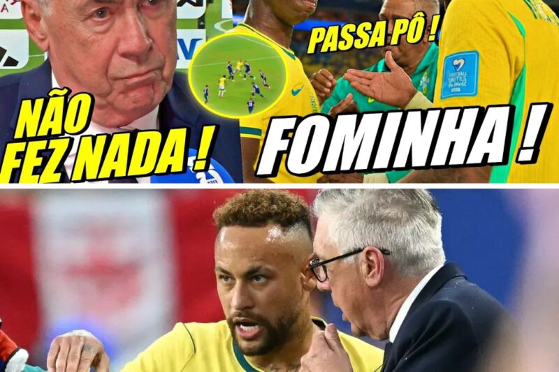 VINI JR NÃO QUIS PASSAR PARA NEYMAR? Ney cobrou forte, Ancelotti comenta e a polêmica já domina a Copa!