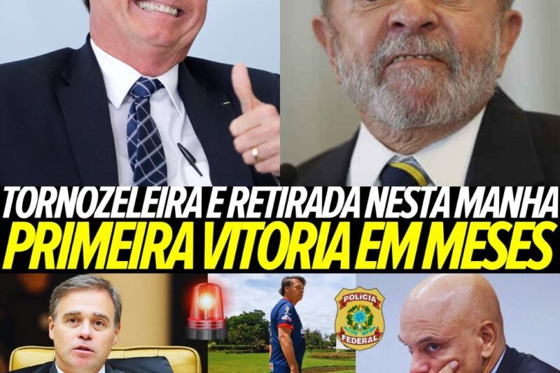BOLSONARO LIVRE DA TORNOZELEIRA: FLÁVIO COMEMORA E O BRASIL FICA EM CHOQUE COM A NOTÍCIA OFICIAL!