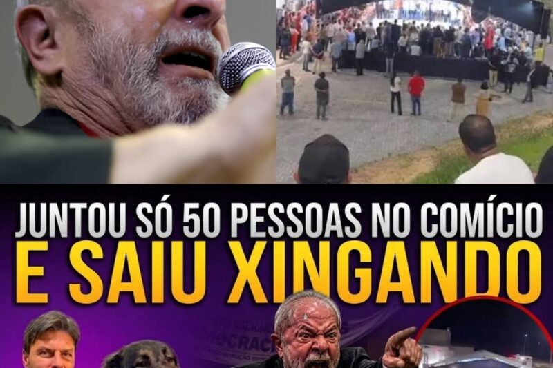 FLOPOU: LULA PASSA VERGONHA EM EVENTO VAZIO E SAI XINGANDO!