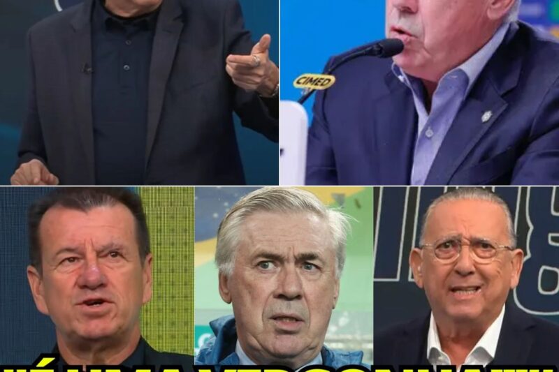 Dunga perdeu o controle e detonou Carlo Ancelotti sem piedade na frente de todo mundo!