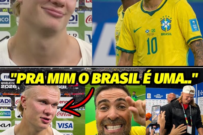 CHOCANTE! “SINCERAMENTE… PRA MIM ESSE BRASIL…” HAALAND EXPLODE ANTES DE ENCARAR NEYMAR E VINÍCIUS!